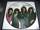 KISS Picture Disc Record LP Album Vinyl LICK IT UP Rare