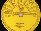 CLASSIC CARL PERKINS 78 MATCHBOX  SUN 261 EX+/M- NICE