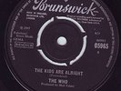 THE WHO,THE KIDS ARE ALRIGHT.UK 1C BRUNSWICK.MOD.LISTEN