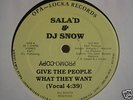 SALA'D & DJ SNOW - GIVE THE PEOPLE   Random-Rap   RARE