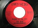 * NEW ESTABLISHMENT Slums City RARE PSYCH FUNK 45 Hear