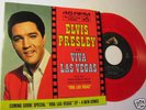 Elvis Presley Mint Red vinyl w PS Viva Las Vegas