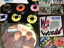 BEATLES*STONES*Pic Sleeves*Beatles PIC DISC*+ 200 45's