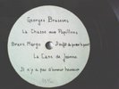Georges BRASSENS  TEST PRESSING   RARE  UNIQUE
