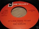 RIDDLES: IT'S ONE THING TO SAY, ACE U.S. GARAGE - MOD