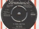 THE WHO*A LEGAL MATTER*MOD DANCER*LISTEN TO THE TRACK*