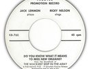 RICKY NELSON & JACK LEMMON super rare 1960 THEATRE 45