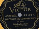 Vi21191 Blind Alfred Reed EXPLOSION IN THE FAIRMONT MIN