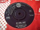 MAX MERRITT SO LONG BABY RARE RCA SAMPLE 45 N/M