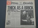 JETHRO TULL THICK AS A BRICK LP RECORD, FOLDOUT COVER