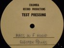 ELECTRIC PRUNES Mass In F Minor US Promo Test Press LP