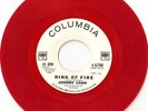 JOHNNY CASH RING OF FIRE columbia PROMO RED VINYL