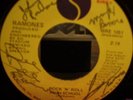 Ramones, Rock & Roll High School, signed 45