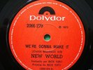NEW WORLD - We're Gonna Make It SOUL FUNK 45 7