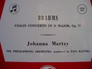 Johanna Martzy Brahms Violin Concerto = 33cx 1165 Rare