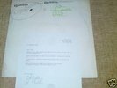 U2-UNFORGETTABLE FIRE- TEST PRESS LP + LETTER