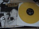 YOUTH OF TODAY can’t close my eyes LP YELLOW nyhc sxe