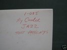 ry cooder/jazz/mobile fidelity/test pressing