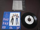 Paul McCartney Michael Jackson Say Say Say Japan Promo 7 inch Single EPS-17401