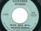 NORTHERN SOUL Rozetta Johnson - Mine Was Real LISTEN