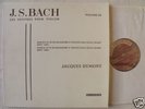 Belvedere original Dumont plays Bach violin sonatas