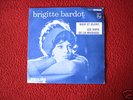 SP 45 JUKE BOX PHILIPS BRIGITTE BARDOT NOIR ET BLANC
