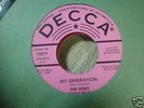 Who nice vg+ promo 7 My Generation /Out in the Street