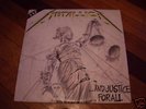 METALLICA -AND JUSTICE FOR ALL -LP RECORD -HEAVY METAL