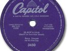 GENE VINCENT Rock'N Roll 78 RPM Record. Be-Bop-A-Lula