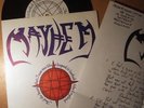 MAYHEM  Bloodrush  + LYRIC POSTER     PUNK