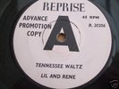 LIL AND RENE- TENNESSEE WALTZ REPRISE 1963 PROMO