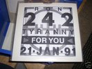 Front 242 -Tyranny For You 21 Jan 91 PROMO LP 
