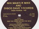 MIX MASTER MIKE AND DISCO DAVE - HIGH POWER RAP LISTEN