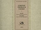 COLH(3 lps)/ CORTOT/ THOBAUD/ CASALS