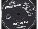 BRYAN DAVIES NIGHT AND DAY ORIG OZ ONLY 60'S 45 PRESS