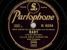LILLIE DELK CHRISTIAN / LOUIS ARMSTRONG rare 1928 / E+