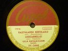 Ulla KATAJAVUORI Cupol FC-5008 FINLAND kantele 78 RPM
