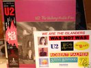U2 Unforgettable Fire orig Japan Lp w/PROMO STICKERS