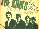 THE KINKS YOU REALLY GOT ME RARE ITALY ITALIAN PS 7”
