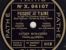 LUCIEN MURATORE ON PATHE X 94107 - OPERATIC