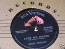ELVIS PRESLEY LOVE ME TENDER,ANYWAY 78 RPM RCA VICTOR