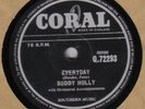 BUDDY HOLLY - Everyday / Peggy Sue 78 rpm disc