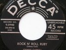 JOHNNY CARROLL Rock n' roll Ruby ORIG '56 Canada 45 NM