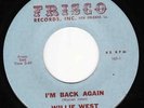 Nola R&B Popcorn * WILLIE WEST * I'm Back Again * HEAR