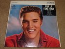 Elvis Presley For LP Fans Only RARE 2 Sided Cover