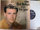 RICK NELSON LP--SINGS FOR YOU   LAT 8562
