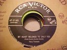 TERRY TIMMONS 45 RPM MY HEART BELONGS TO ONLY YOU R5163