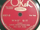 22)  78 RPM   LOUIS ARMSTRONG HOT FIVE   OKEH 8357