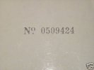 THE BEATLES WHITE ALBUM - MONO SLEEVE ONLY - No 0509424