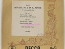 Bach Violin Sonata N° 1 Ossy Renardy Decca LM 4542